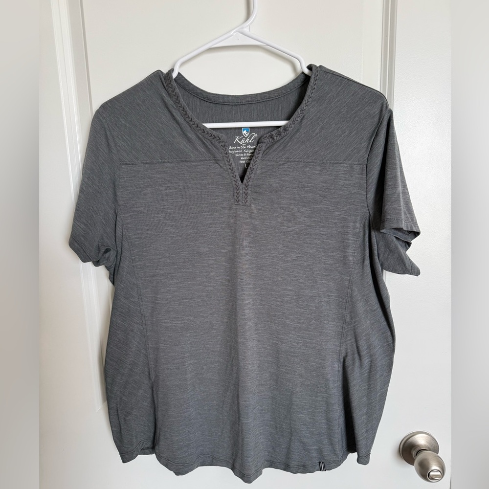 Kuhl Grey Short Sleeve Casual Top